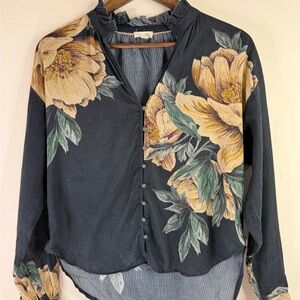 Pilcro by Anthropologie Floral Print blouse